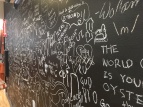 Co-op chalk wall