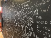 Co-op chalk wall